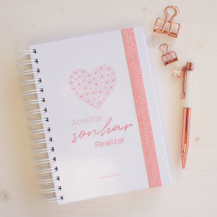 Agenda Semanal 2026 - Coração - Layout Horizontal Bullet