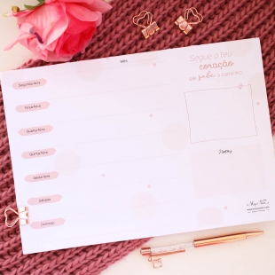 Planner semanal - elegante (horizontal)