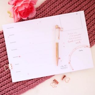 Planner semanal - estrelas (horizontal)