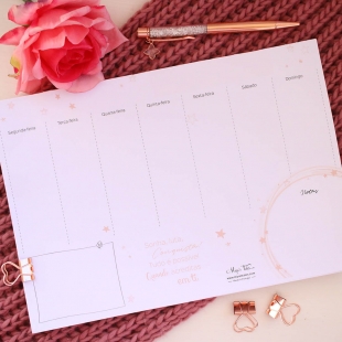 Planner semanal - estrelas (vertical)